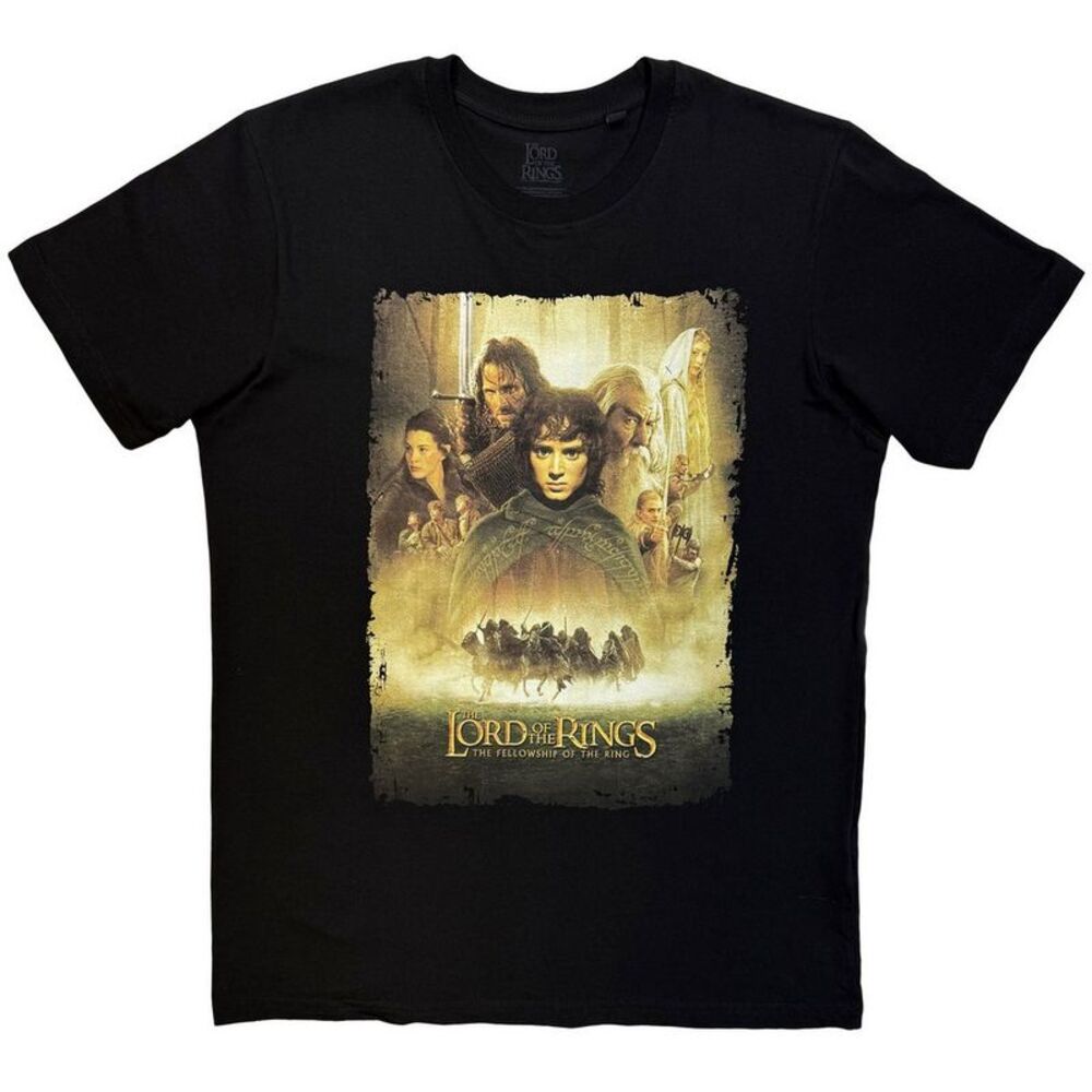 The Lord Of The Rings Unisex Adult Fellowship Homage T-Shirt / Black